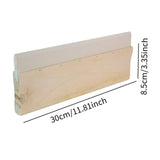 Maxbell Screen Printing Ink Scraper Reusable Lightweight Professional Rubber Scraper 30cm