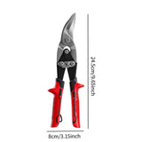 Maxbell Aviation Tin Snips Non Slip Handle Multipurpose Effortless Cutting Hand Tool Left Cut