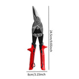 Maxbell Aviation Tin Snips Non Slip Handle Multipurpose Effortless Cutting Hand Tool Right Cut