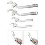 Maxbell Side Hole Hook Nut Wrench Repair Tool for Machine Tools Mechanical Equipment Round head 3.5cm to 10.5cm