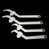 Maxbell Side Hole Hook Nut Wrench Repair Tool for Machine Tools Mechanical Equipment Round head 3.5cm to 10.5cm