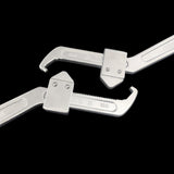 Maxbell Side Hole Hook Nut Wrench Repair Tool for Machine Tools Mechanical Equipment Round head 3.5cm to 10.5cm