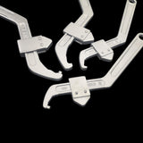 Maxbell Side Hole Hook Nut Wrench Repair Tool for Machine Tools Mechanical Equipment Round head 3.5cm to 10.5cm