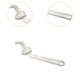Maxbell Side Hole Hook Nut Wrench Repair Tool for Machine Tools Mechanical Equipment Round head 3.5cm to 10.5cm