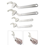 Maxbell Side Hole Hook Nut Wrench Repair Tool for Machine Tools Mechanical Equipment Round head 3.5cm to 10.5cm