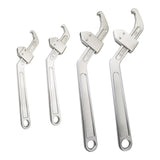 Maxbell Side Hole Hook Nut Wrench Repair Tool for Machine Tools Mechanical Equipment Round head 3.5cm to 10.5cm