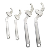 Maxbell Side Hole Hook Nut Wrench Repair Tool for Machine Tools Mechanical Equipment Round head 3.5cm to 10.5cm
