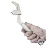 Maxbell Side Hole Hook Nut Wrench Repair Tool for Machine Tools Mechanical Equipment Round head 9.5cm to sixteen.5cm