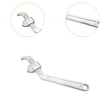 Maxbell Side Hole Hook Nut Wrench Repair Tool for Machine Tools Mechanical Equipment Square Head 3.5cm to 10.5cm