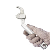 Maxbell Side Hole Hook Nut Wrench Repair Tool for Machine Tools Mechanical Equipment Square Head 3.5cm to 10.5cm