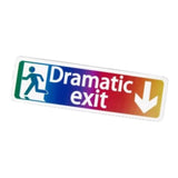 Maxbell Safety Sign Dramatic Exit Safety Exit Arrows Signage for School Shopping Mall Multicolor