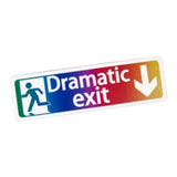 Maxbell Safety Sign Dramatic Exit Safety Exit Arrows Signage for School Shopping Mall Multicolor