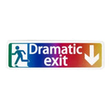 Maxbell Safety Sign Dramatic Exit Safety Exit Arrows Signage for School Shopping Mall Multicolor