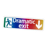Maxbell Safety Sign Dramatic Exit Safety Exit Arrows Signage for School Shopping Mall Multicolor