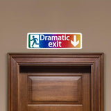 Maxbell Safety Sign Dramatic Exit Safety Exit Arrows Signage for School Shopping Mall Multicolor