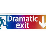 Maxbell Safety Sign Dramatic Exit Safety Exit Arrows Signage for School Shopping Mall Multicolor