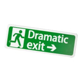 Maxbell Safety Sign Dramatic Exit Safety Exit Arrows Signage for School Shopping Mall Green