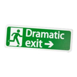 Maxbell Safety Sign Dramatic Exit Safety Exit Arrows Signage for School Shopping Mall Green