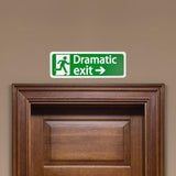 Maxbell Safety Sign Dramatic Exit Safety Exit Arrows Signage for School Shopping Mall Green