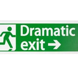 Maxbell Safety Sign Dramatic Exit Safety Exit Arrows Signage for School Shopping Mall Green