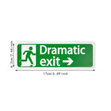Maxbell Safety Sign Dramatic Exit Safety Exit Arrows Signage for School Shopping Mall Green