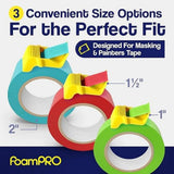 Maxbell 3x Tape Dispensers Tape Caps Wrapping Tape Office Supplies Quickly Cut Tapes