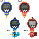 Maxbell Digital Refrigerant Gauge Compact Portable Air Conditioning Refrigerant Tool Style A