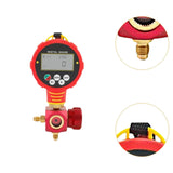Maxbell Digital Refrigerant Gauge Compact Portable Air Conditioning Refrigerant Tool Style B