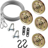 Maxbell Garage Door Cable and Pulley Set High Performance Galvanized Steel Accessory