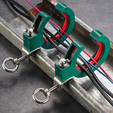 Maxbell 2 Pieces Cable Tray Rollers Wire Management Adjustable Cable Threading Tools Green