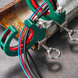 Maxbell 2 Pieces Cable Tray Rollers Wire Management Adjustable Cable Threading Tools Green