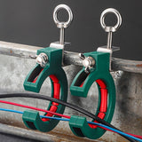 Maxbell 2 Pieces Cable Tray Rollers Wire Management Adjustable Cable Threading Tools Green