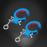 Maxbell 2 Pieces Cable Tray Rollers Wire Management Adjustable Cable Threading Tools Blue