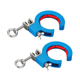 Maxbell 2 Pieces Cable Tray Rollers Wire Management Adjustable Cable Threading Tools Blue