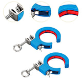 Maxbell 2 Pieces Cable Tray Rollers Wire Management Adjustable Cable Threading Tools Blue