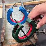 Maxbell 2 Pieces Cable Tray Rollers Wire Management Adjustable Cable Threading Tools Blue