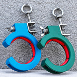 Maxbell 2 Pieces Cable Tray Rollers Wire Management Adjustable Cable Threading Tools Blue