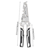 Maxbell Wire Cutter Home Industrial Improvement Foldable Wire Stripper Crimper Plier Gray