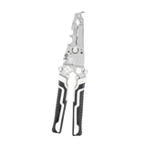 Maxbell Wire Cutter Home Industrial Improvement Foldable Wire Stripper Crimper Plier Gray