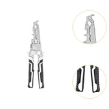 Maxbell Wire Cutter Home Industrial Improvement Foldable Wire Stripper Crimper Plier Gray