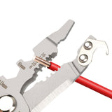 Maxbell Wire Cutter Home Industrial Improvement Foldable Wire Stripper Crimper Plier Gray