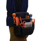 Maxbell Tool Pouch Portable Electrician Waist Tool Bag for Woodworking Gardener Home