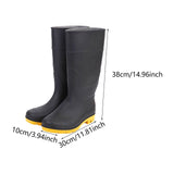 Maxbell Men's Rain Boots PVC Rainboots for Working on Rainy Days Fishing Agriculture Men US12.5 EU47