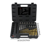 Maxbell 49x Bolt Extractor Kit Garage Repair Broken Bolt Remover Tools Portable Case
