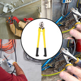 Maxbell Heavy Duty Cable Cutter Versatile Hand Tool Labor Saving Wire Cutting Pliers 18 inch