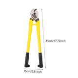 Maxbell Heavy Duty Cable Cutter Versatile Hand Tool Labor Saving Wire Cutting Pliers 18 inch