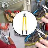 Maxbell Heavy Duty Cable Cutter Versatile Hand Tool Labor Saving Wire Cutting Pliers 24 inch