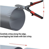 Maxbell Downspout Crimper HVAC Pipe Crimper Anti Slip Grip Ergonomic Multifunctional
