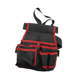 Maxbell Waist Tool Bag Pack Organizer Electricians Storage Family Utility Belt Pouch Red