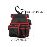 Maxbell Waist Tool Bag Pack Organizer Electricians Storage Family Utility Belt Pouch Red
